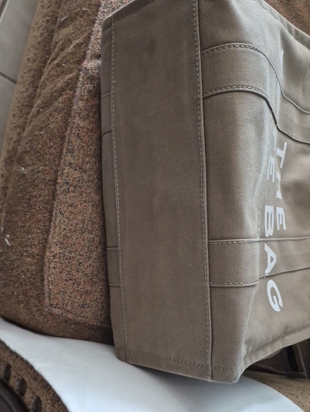 Marc Jacobs The Medium/large Tote Bag Canvas Khaki - Picture 13 of 13